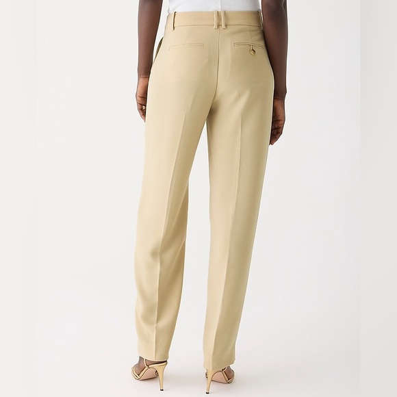J.Crew NWT Essential pants in city crepe Size 8 Light Khaki Trouser - Picture 6 of 7